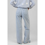 Sissy Boy Kiera Wide Leg Jeans In Light Vintage