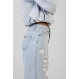 Sissy Boy Kiera Wide Leg Jeans In Light Vintage