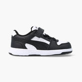 Puma Boys Rebound Slam Lo Ac+ Infants Shoes In Black