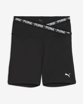 Puma Womens Strong Cross Front Shorts In Black