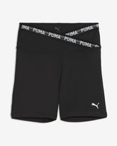Puma Womens Strong Cross Front Shorts In Black