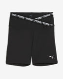 Puma Womens Strong Cross Front Shorts In Black