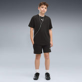 Puma Youth Boys Sport Graphic Knitted Shorts In Puma Black