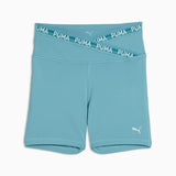 Puma Womens Strong Cross Front Shorts In Blue