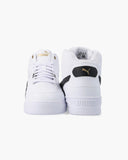 Puma Mens Shuffle Downtown Mid Sneakers In White And Black