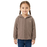 Polo Girls Kim Panel Hoodie In Iron