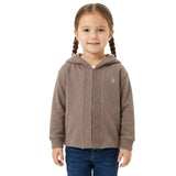 Polo Girls Kim Panel Hoodie In Iron