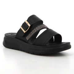 Pierre Cardin Ladies Andaz Black Sandals