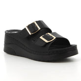 Pierre Cardin Ladies Blair 2 Black Sandals