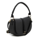 Pierre Cardin Estee Saddle Bag In Black