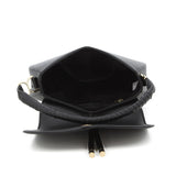 Pierre Cardin Estee Saddle Bag In Black
