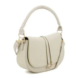 Pierre Cardin Estee Saddle Bag In Cream