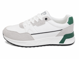 Pierre Cardin Mens Finn Casual Shoes In White & Green