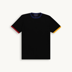 Tshepo Jeans Unisex Plain Ribbed T-Shirt In Black
