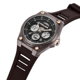 Police Mens Dominion Watch In Brown