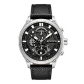 Police Ss Black Leather Strap