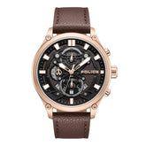 Police Rose Gold Brown Dial