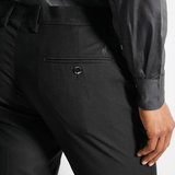 Polo Mens Custom Fit Travel Formal Trouser In Black