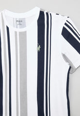 Polo Girls Boys Liam Vertical Striped Short Sleeve T-shirt Multi