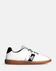 Polo Ladies Side Flash Retro Sneakers In White