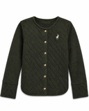 Polo Girls Lilian Quilted Jacket In Olive