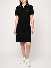 Polo Womens Leah Short Sleeves Golfer Dress In Black