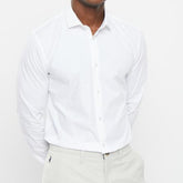Polo Mens Christian Slim Fit Long Sleeves Shirt In White