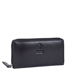 Polo Colorado Zip Around Purse In Black