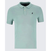Polo Mens Essential Pique Short Sleeves Golfer In Aqua