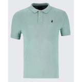 Polo Mens Essential Pique Short Sleeves Golfer In Aqua