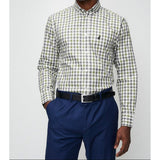 Polo Mens Long Sleeves Gingham Check Shirt In Fatigue Multi
