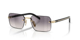 Prada Mens Sunglasses In Black And Gold