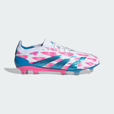 Adidas Unisex Predator Elite FG Soccer Boots In Cloud White / Solar Blue / Solar Pink