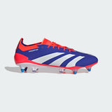 Adidas Unisex Predator Elite SG Soccer Boots In Lucid Blue / Cloud White / Solar Red