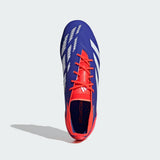 Adidas Unisex Predator Elite SG Soccer Boots In Lucid Blue / Cloud White / Solar Red