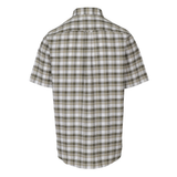 Pringle Mens Samual Oxford Check Short Sleeves Classic Shirt In Olive