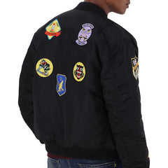 Alpha 138104 Mens Ma -1 Patch Jacket Black Yello