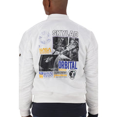 Alpha 138138 Mens Ma-1 Nasa Skylab Jacket White