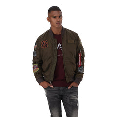 Alpha 143121 Ma-1 Pilot Mens Jacket Brown