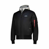 Alpha Industries Mens Ma-1 Dtec Mens Jacket In Black And Grey