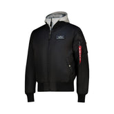 Alpha Industries Mens Ma-1 Dtec Mens Jacket In Black And Grey