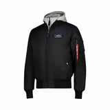 Alpha Industries Mens Ma-1 Dtec Mens Jacket In Black And Grey