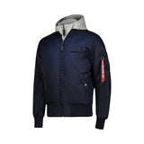 Alpha Industries Mens Ma-1 Dtec Mens Jacket In Blue And Grey