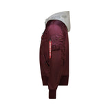 Alpha Industries Mens Ma-1 Dtec Mens Jacket In Dark Cherry And Grey