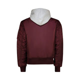 Alpha Industries Mens Ma-1 Dtec Mens Jacket In Dark Cherry And Grey