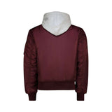 Alpha Industries Mens Ma-1 Dtec Mens Jacket In Dark Cherry And Grey
