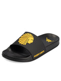 Kappa Kaizer Chiefs Unisex Slides In Black & Yellow