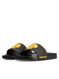 Kappa Kaizer Chiefs Unisex Slides In Black & Yellow
