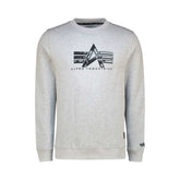 Alpha Industries Mens AI Applique Crew Neck Sweatshirt In Grey