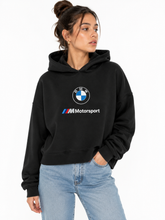 Puma Womens Bmw Mms Essential Logo Hoodie In Black
